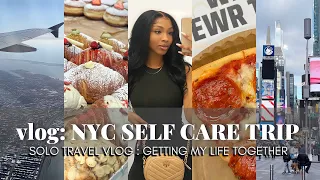 vlog: SOLO NYC TRIP | Self Care trip to Get My Life Together + Self Care Travel Vlog | Janika Bates