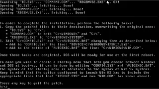 Installing MS-DOS 8