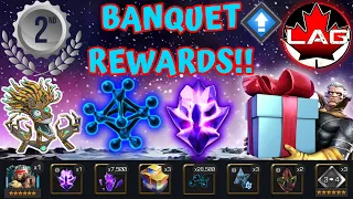 BANQUET REWARDS ARE IN!! #2 Worldwide Placement! Fire Ally Rank Rewards! - Marvel Contest of Champs