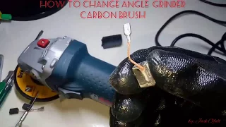 HOW TO CHANGE CARBON BRUSH OF ANGLE GRINDER (with subtitle/CC) / GWS 7-100 T / GWS 7-100T