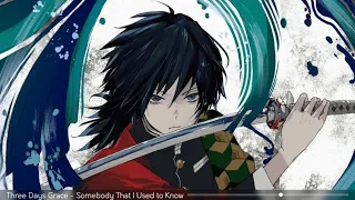Three Days Grace [Nightcore] - Somebody That I Used to Know