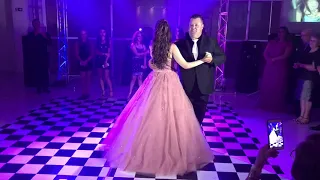 Valsa Debutante Giovanna com o pai, padrinho e avô 02/02/2019