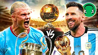 ♫ HAALAND vs MESSI! QUEM VAI GANHAR A BOLA DE OURO? | Paródia Umbrella - Rihanna