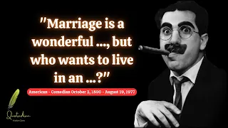 Groucho Marx Quotes | Part#1 | Unleashing Timeless Humor | Laugh Out Loud with Groucho Marx Quotes