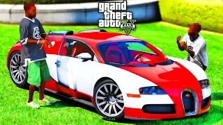 РЕАЛЬНАЯ ЖИЗНЬ В GTA 5 - НЕИЗВЕСТНЫЕ УГНАЛИ У МЕНЯ БУГАТТИ ВЕЙРОН ПРЯМО НА ГЛАЗАХ! ⚡ГАРВИН