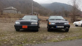 1999 Mercedes-Benz w202 c200 136 hp stock vs 2009 Vaz 2115