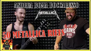 BIG MEGA FAN REACTS TO 50 METALLICA RIFFS