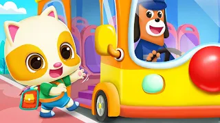 Baby Kitten on the School Bus | Good Habits for Kids | Baby Cartoon | Nursery Rhymes | BabyBus