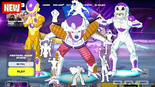 Fortnite FRIEZA (Dragon Ball Z) doing all Fortnite Built-In Emotes and Funny Dances シ