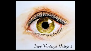 #75  How to paint the iris and pupil of an eye with alcohol ink (part 1)