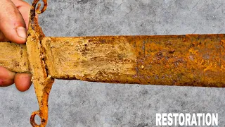 Restoration of the ancient sword-Restoration of a very old Asian sword