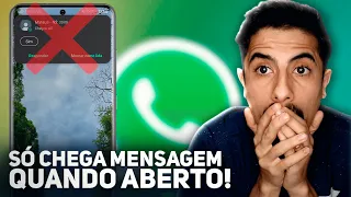 WHATSAPP SÓ RECEBE MENSAGENS QUANDO ABRE? APRENDA RESOLVER!