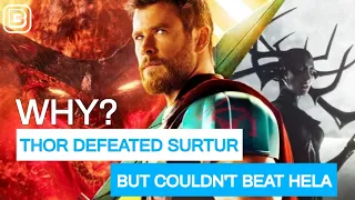 How Thor Defeated Surtur But Couldn't Beat Hela In Ragnarok [HINDI] | BlueIceBear