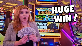 I Won HUGE on the New Midnight Express Slot Machines in Las Vegas!!