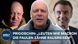 UKRAINE-KRIEG: WAGNER-TRUPPE soll auf EU-Terrorliste - Söldner-Chef Prigoschin poltert gegen Macron