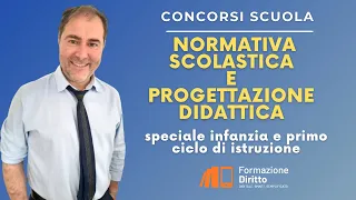 Concorsi scuola: come la normativa scolastica aiuta la progettazione didattica -infanzia e 1 ciclo