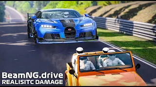 NURBURGRING Jump Compilation BUT With REALISTIC DAMAGE MODEL #8 | BeamNG Drive