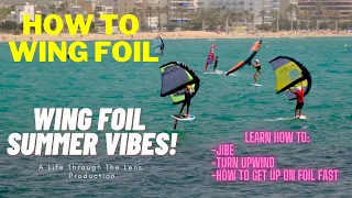 How to Wing foil! How to Jibe, turn up wind and more to improve your riding!