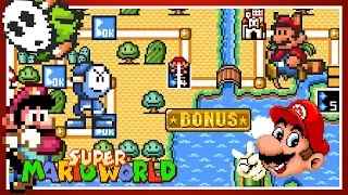 Super Mario Bros. 3 X - Bonus World • Super Mario World ROM Hack