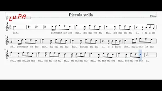 Piccola Stella (Ultimo) - Flauto dolce - Note - Spartito - Karaoke - Canto - Instrumental - Musica
