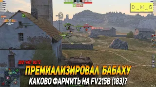 Премиализировал БАБАХУ - каково фармить на FV215b (183) в Wot Blitz | D_W_S