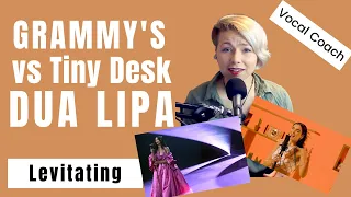 Levitating - Dua Lipa  Grammy's vs Tiny Desk  - NZ Vocal Coach analysis.