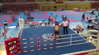 Sebastian Kuźniak K1 ME Macedonia - walka 2 (1/3)