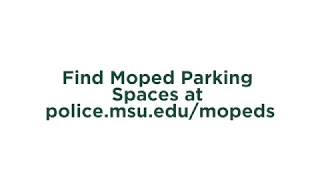 Moped Parking at Michigan State University