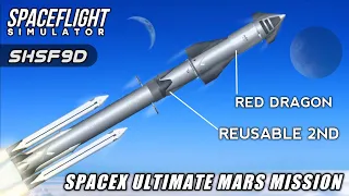 SpaceX Ultimate All In One Rocket Launch To Mars in Spaceflight Simulator