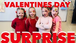 Valentines Day Surprise for the Quadruplets Classroom Party