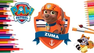 ЩЕНЯЧИЙ ПАТРУЛЬ  ЗУМА  Раскраски для детей  PAW PATROL   ZUMA