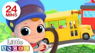 Wheels On the Bus - Baby Takes the Wheel |Nursery Rhymes by Little Angel