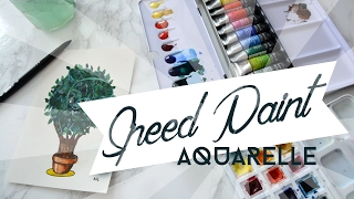 Speed Painting Aquarelle : Mes plantes me parlent !!!