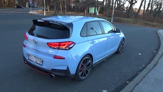 HYUNDAI i30N Performance crazy exhaust sound, pops and bangs in tunnel