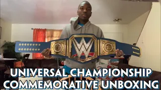 WWE Universal Championship Blue Commemorative Belt Unboxing!!!!