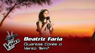 Beatriz Faria - "Quantas Cores o Vento Tem?" | Prova Cega | The Voice Kids