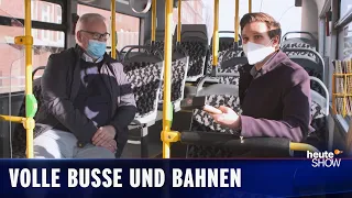 Corona: Wie gefährlich ist der Nahverkehr? (mit Fabian Köster) | heute-show