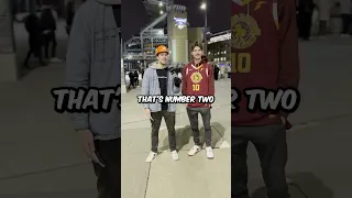 Kid Crushes Cavs Trivia Outside the Game