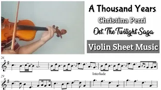 Free Sheet || A Thousand Years - Christina Perri || Violin Sheet Music
