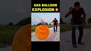 Exploding Hydrogen Gas Balloon 💥 #experiment #shorts