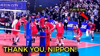 Team Japan did the "Otso-Otso" Dance as they bid goodbye to Filipino Fans | VNL Manila 2022