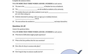 IELTS Listening Test 1  - With key