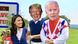 Joe Biden Plays Golf with Trump ~ Try NOT To Laugh