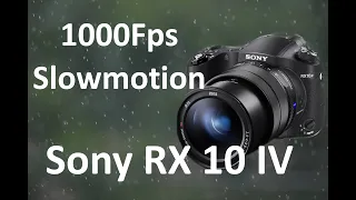 Sony RX10 IV 1000/500fps Slow Motion!!! Rain, Snow