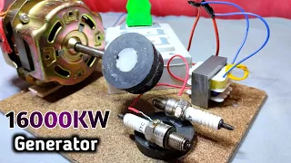 How to Make Super High Voltage Generator 240V 16000KW Free Electricity at Home