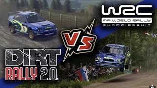 Dirt Rally 2.0 VS real life | Petter Solberg Subaru | Ouninpohja Rally Finland Gameplay