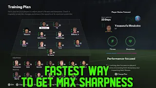 THIS IS THE FASTEST WAY TO GET MAX SHARPNESS MUST WATCH FC 24 CAREER MODE