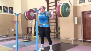 Anastasiya Lysenko (+75kg) - Back SQUATTING 210kg
