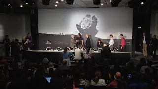 Jonathan Glazer attends press conference about his Nazi drama showing in Cannes