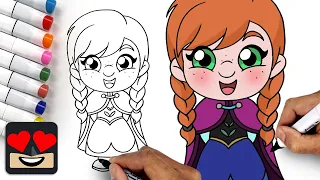 How To Draw Anna | Frozen